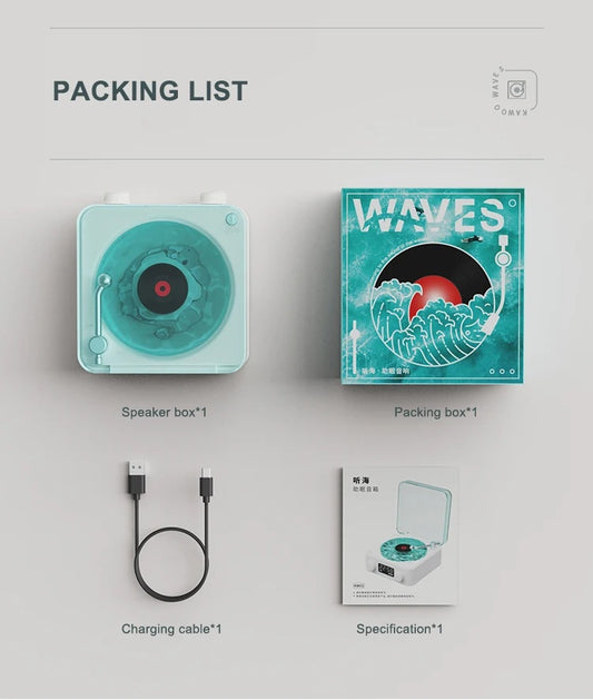 The Aurora Vinyl Station | 3-in-1 Aurora Lamp, Speaker & Clock (With Special Gift Box)