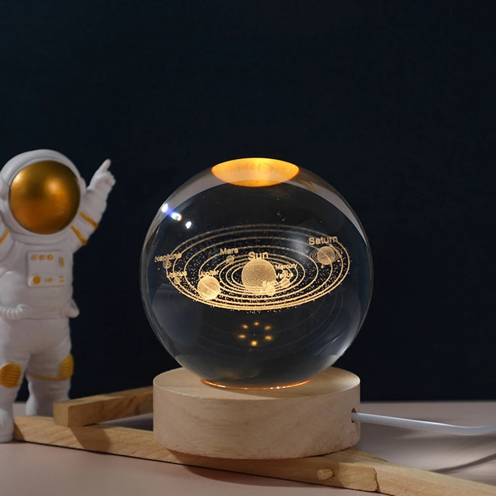 The Galactic Orb | 3D Laser Crystal Night Light