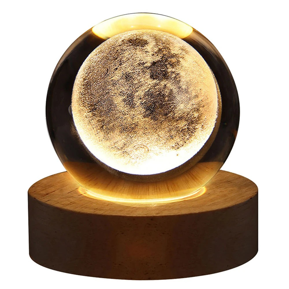 The Galactic Orb | 3D Laser Crystal Night Light