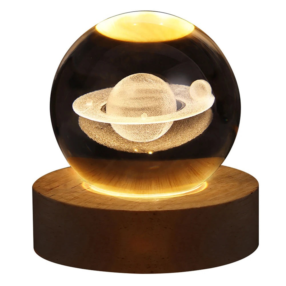 The Galactic Orb | 3D Laser Crystal Night Light