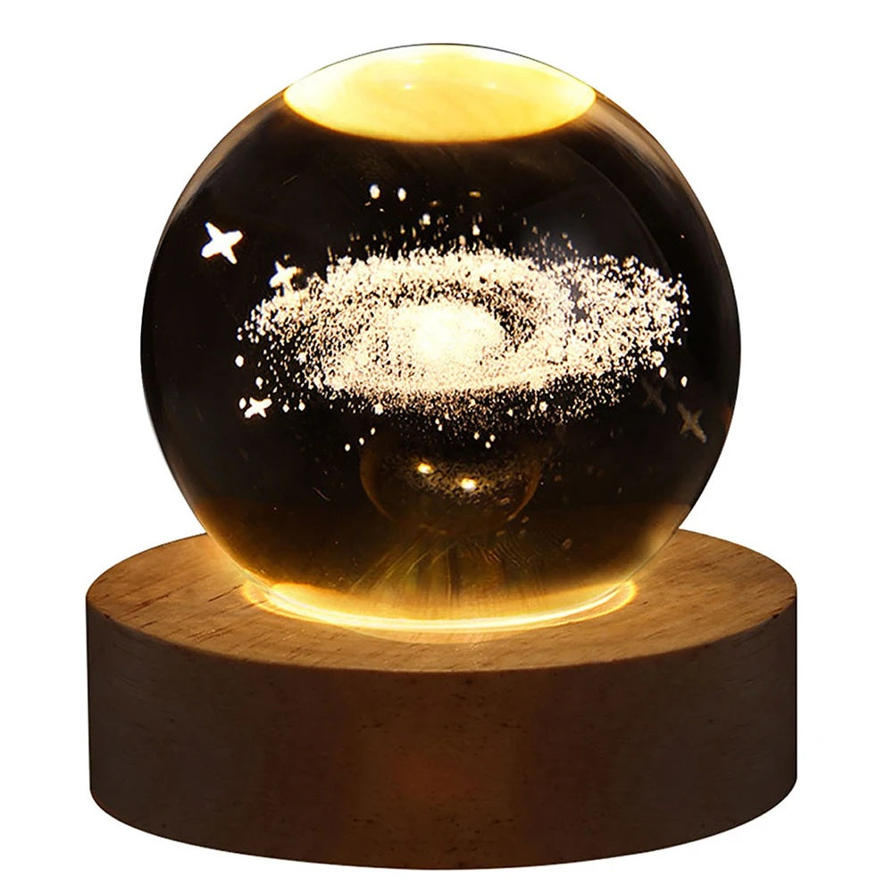 The Galactic Orb | 3D Laser Crystal Night Light
