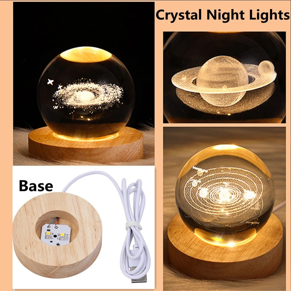 The Galactic Orb | 3D Laser Crystal Night Light