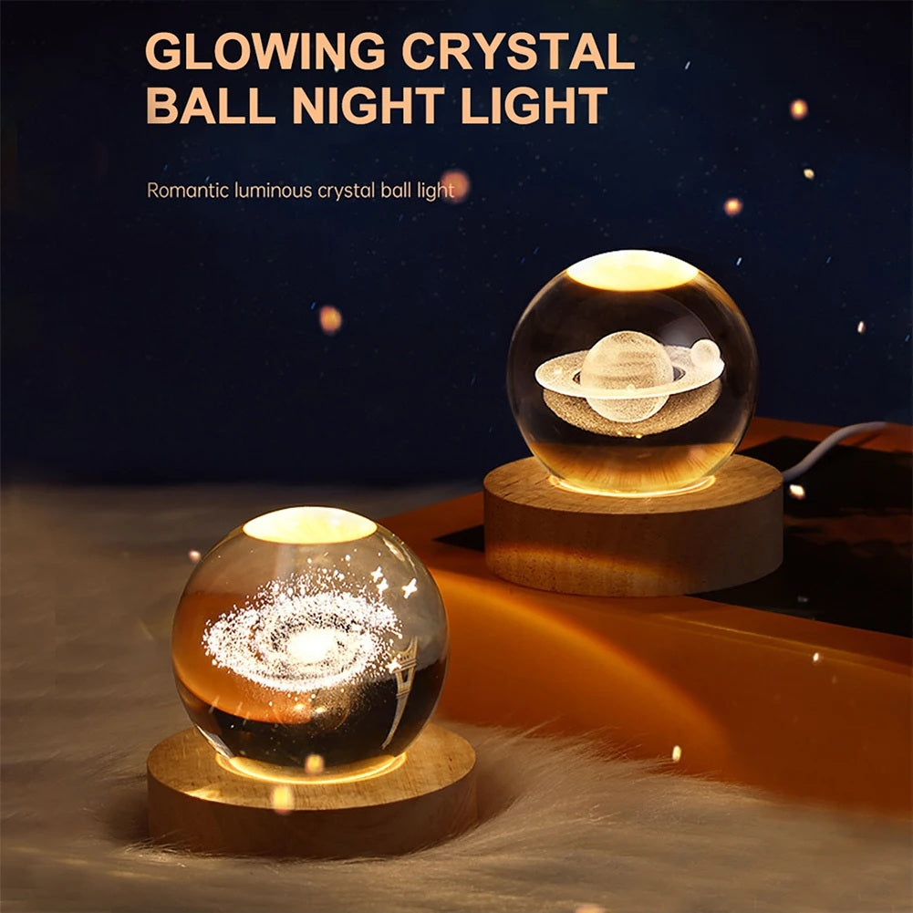 The Galactic Orb | 3D Laser Crystal Night Light