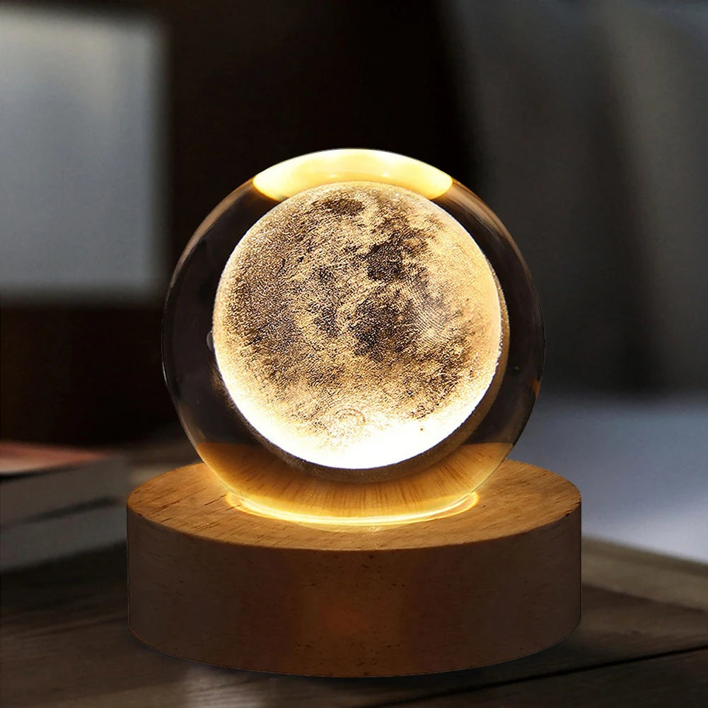 The Galactic Orb | 3D Laser Crystal Night Light