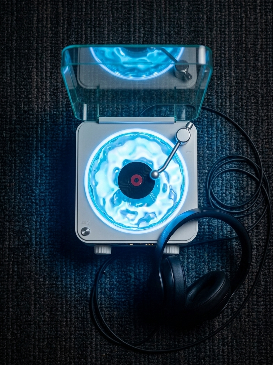 The Aurora Vinyl Station | 3-in-1 Aurora Lamp, Speaker & Clock (With Special Gift Box)