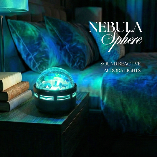 The Nebula Sphere | 360° Galaxy & Aurora Lamp (Sound Reactive)