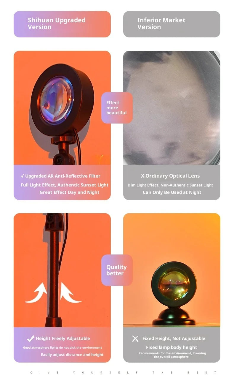 The Infinite Sunset Lamp | RGB Studio Edition (with Remote)