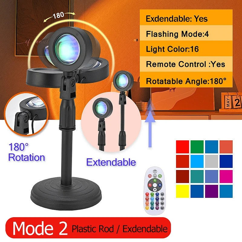 The Infinite Sunset Lamp | RGB Studio Edition (with Remote)